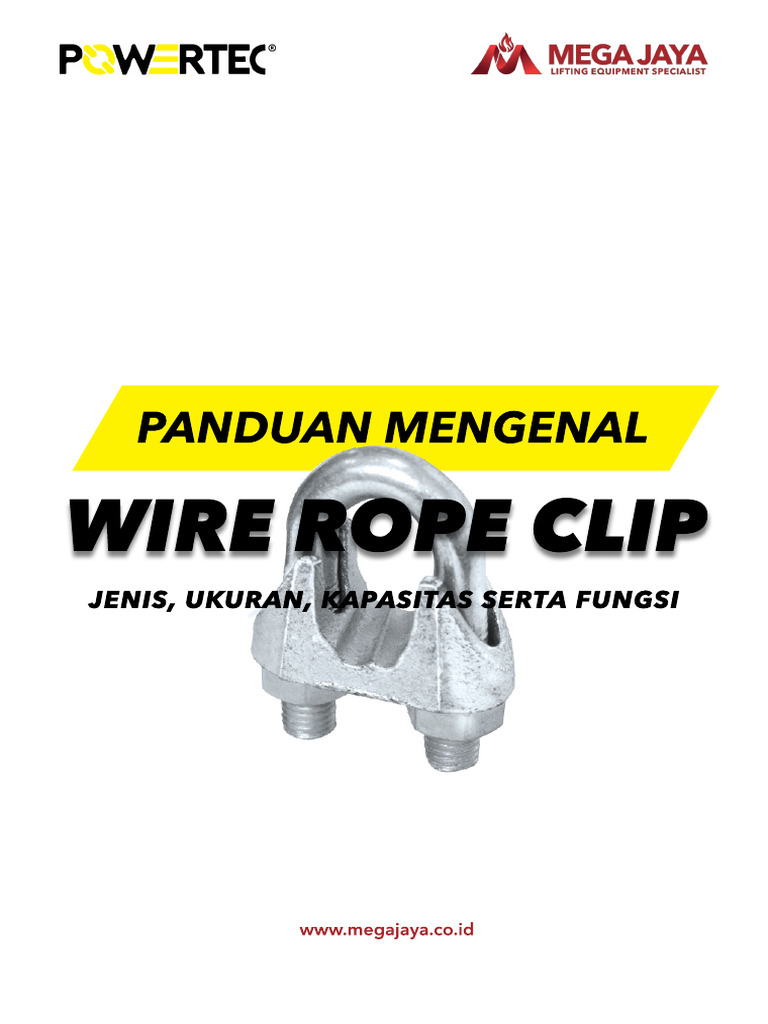 Panduan Jenis Wire Rope Clip | PDF