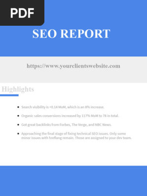 Copy of Ahrefs SEO Report [Template]