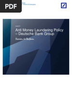 Deutsche Bank Group - Anti Money Laundering Policy