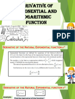 Math 11 Derivative of Exponential and Logarithmic Functions