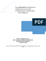 Proposal Permohonan Bantuan Pembanguana Pagar Taman Pemakaman Umum (Tpu) KP - Tambaga