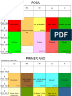 Horario Artes Visuales Aulas 2023