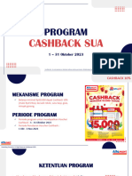 PROGRAM CASHBACK SUA 1-31 Oktober 2023