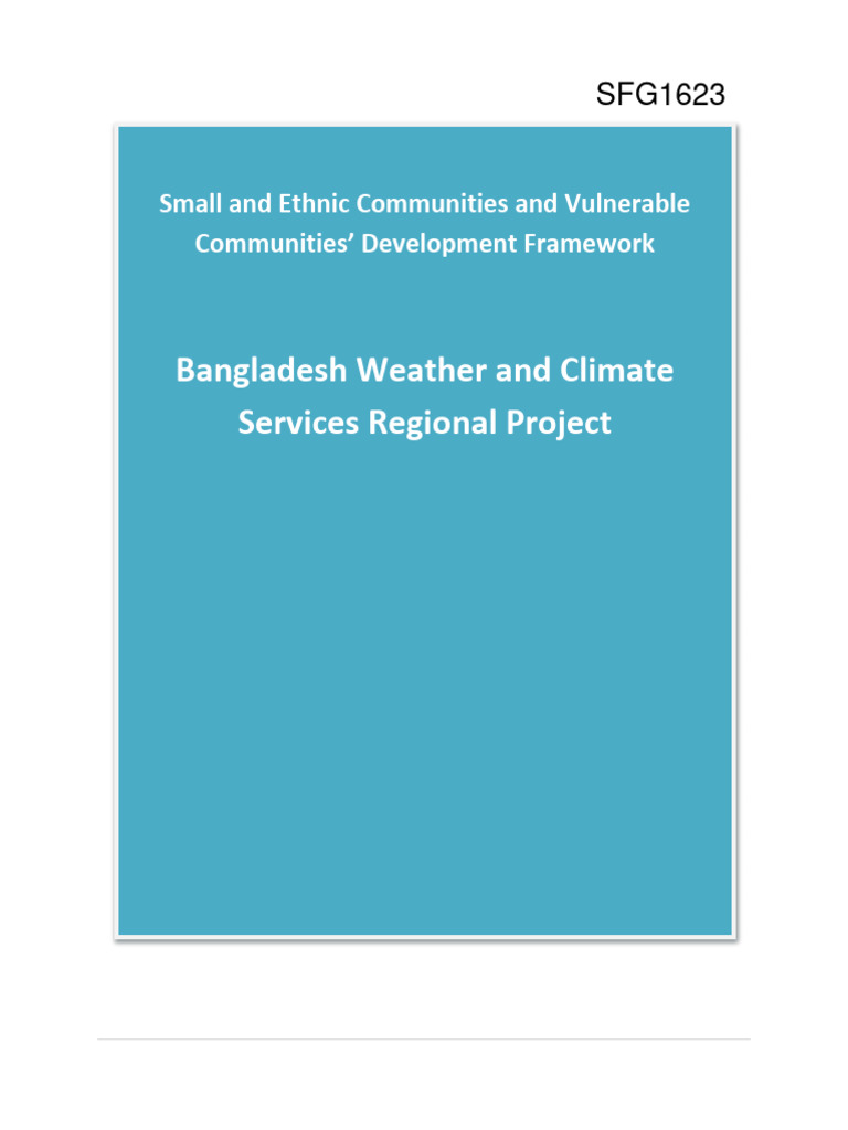 Bangladesh weather and climate services regional project small and
