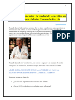 Aprende A Diferenciar La Verdad de La Mentira en Diabetes Con El Doctor Fernando García