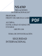 Seguridad Internacional