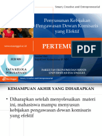 Tata Kelola Perusahaan Pertemuan 9