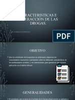 Caracteristicas e Interacción de Las Drogas