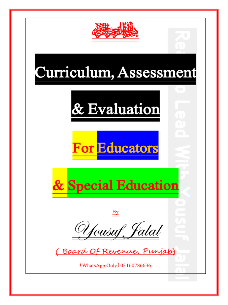 CURRICULUM EVALUATION CHECKLIST PDF visual data 4