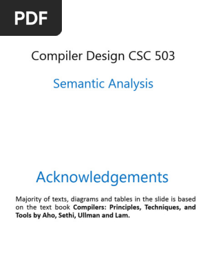 語学+参考書 Compiler Design: Syntactic and Semantic Analysis The SEMANTIC Analysis! (Demystifying COMPILERS, lesson 4