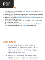 Syntax Analysis (Part-II)