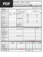 Personal Data Sheet CS Form No. 212 Revised 2017 | PDF | Affidavit ...