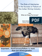 The Role of Hatcheries in The Success or Failure of The Indian Shrimp Industry