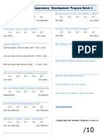 SDP - Batch 1 Feedback Form