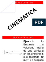 Ejercicios FIS - 100 - Cinematica