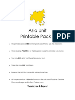 Asia Unit Printable Pack 1