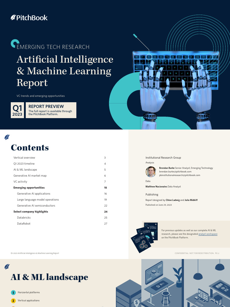 Q1 2023 AI & ML VC Trends Report | PDF | Artificial Intelligence ...
