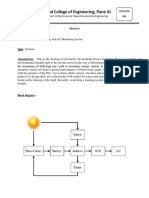 Solar Tracking System Updated Abstract