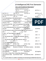 BS AI 1M Calculuc & Analytical Geometry