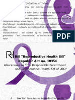 RH Bill Reproductive Health Bill Republic Act No. 10354 Also Known As The Responsible Parenthood and Reproductive Health Act of 2012-1-1 1