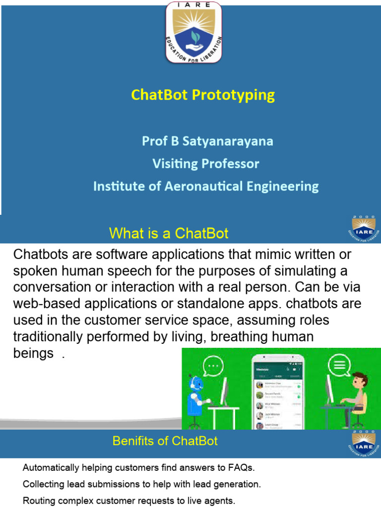 Chatbot Basics for Students | PDF | Machine Learning | Artificial ...
