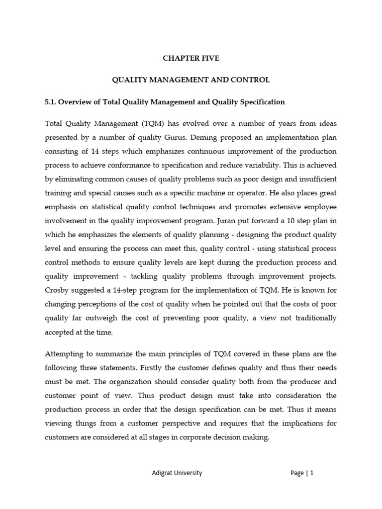 Define Quality Quality Management And Discuss Dimensions Of Quality