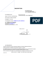 Attestation D'inscription