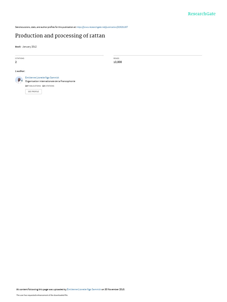 Susainable Rattan PDF Seed Varnish