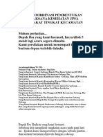 Acara Koordinasi Pembentukan Tim Pelaksana Kesehatan Jiwa Masyarakat