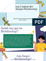 Ruang Lingkup Dan Perkembangan Bioteknologi FITRIANI 20-004 PBIO