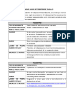 Actividad Sobre Accidentes de Trabajo