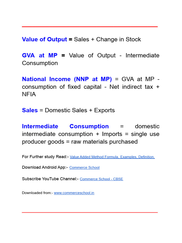 Value Added Method Formula 1 | PDF