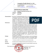 iFOB Rapid Quantitative Test COA - F27916104A