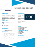 Sajawal Khan's Resume