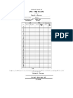 DTR Form