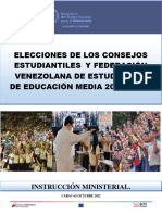 Instrucción Ministerial Elecciones Feveem 2022-2023