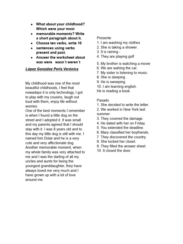 What About Your Childhood PDF