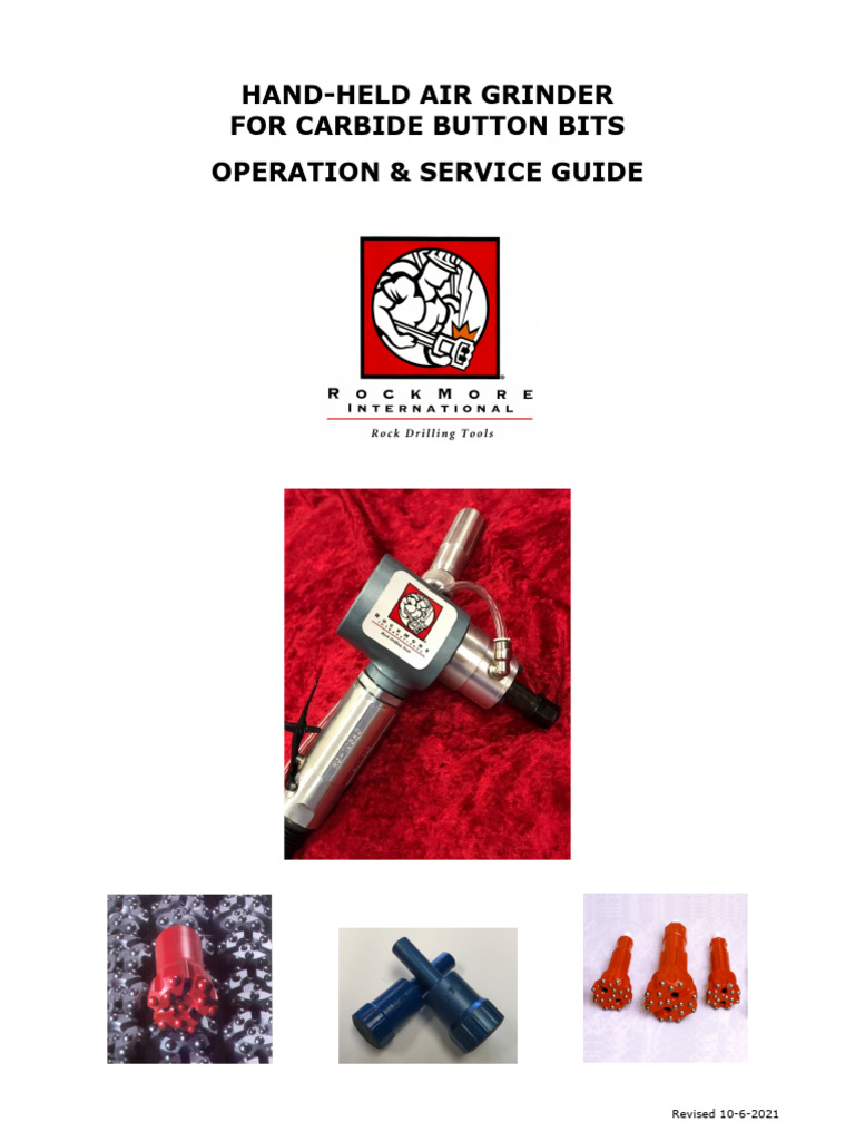 Hand-Held Air Grinder Guide for Carbide Bits | PDF | Grinding (Abrasive ...