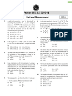 Units and Measurement - DPP 06 (Of Lec 07) - Prayas JEE 2.0 2024
