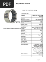 RBC SJ 8517 Thrust Roller Bearing