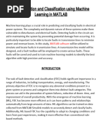 Fault Detection and Classification Using Machine Learning in MATLAB