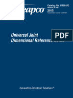Neapco 2015 UJ Dimensional Reference Guide UJ2015D 9901018