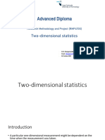 RMP70S Lecture 8 - Two Dimensional Statistics