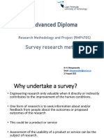 RMP470S Lecture 5 - Survey Research Methods