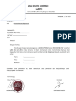 Surat Dispensasi AKOS Mini Soccer 2023