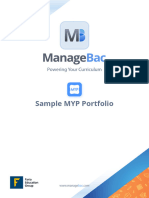Sample MYP Portfolio
