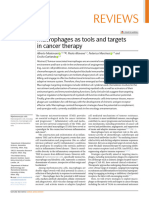 Macrophages As Tools & Targets in Cancer Therapy