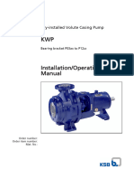 KSB KWP P03 P12 Instructions