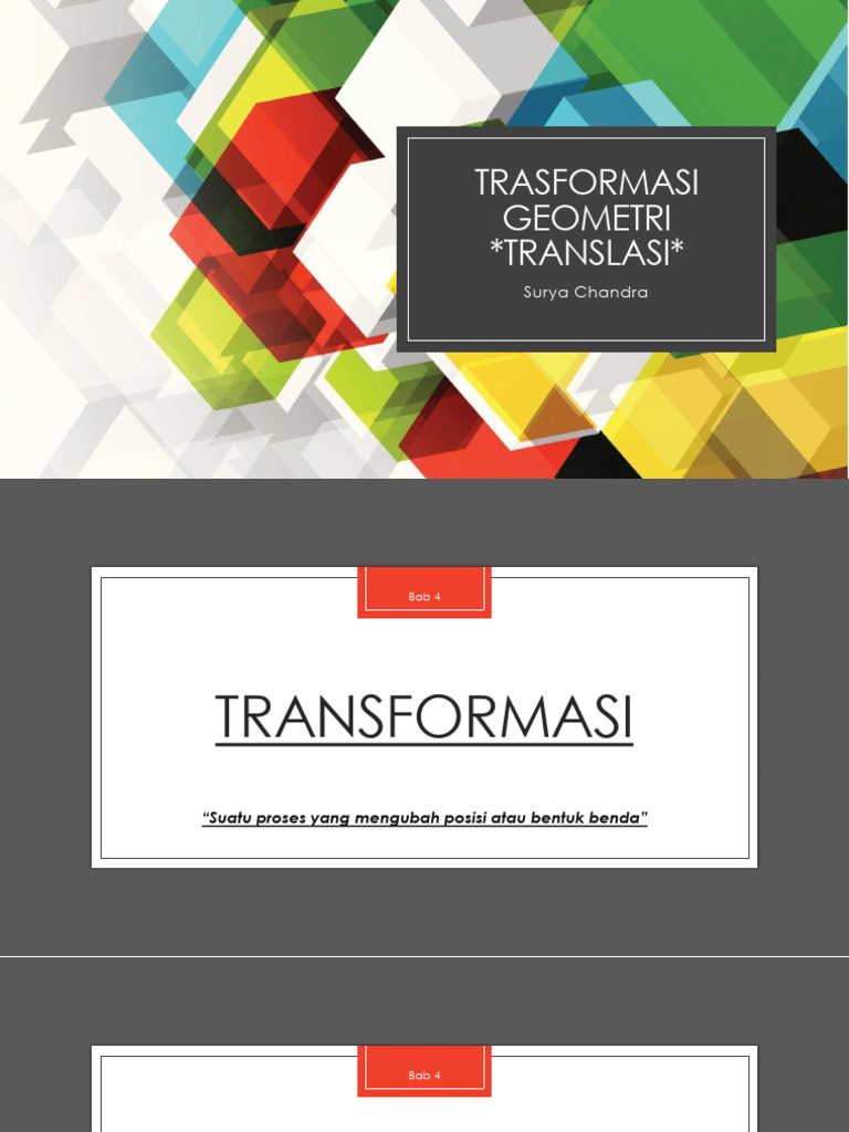 Transformasi Geometri (Translasi) | PDF