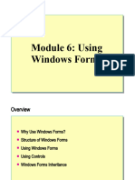 Module 6: Using Windows Forms